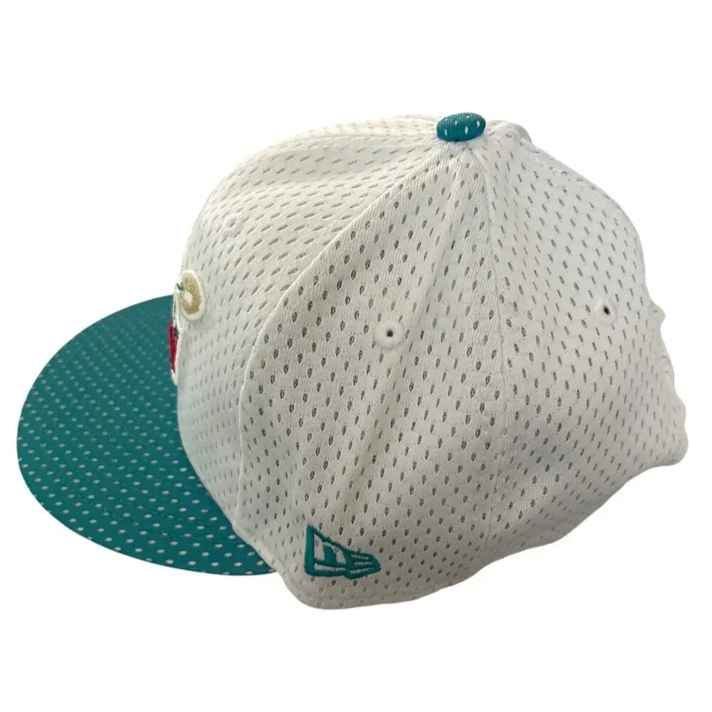 New Era NFL White & Teal Super Bowl LIV 100th Anniversary 9Fifty Snapback Cap - Picture 2 of 7
